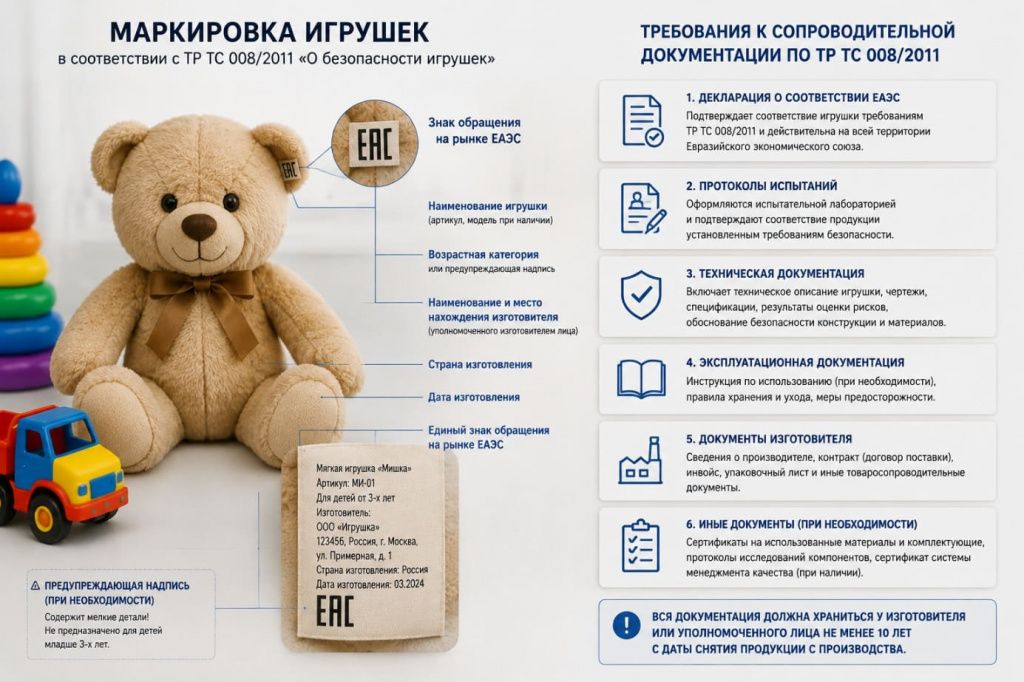 Маркировка продукции и требования к сопроводительной документации по ТР ТС 008/2011